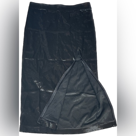 NWOT - ATM Sparkle Zipper Pencil Skirt Size 2 - Picture 3 of 6